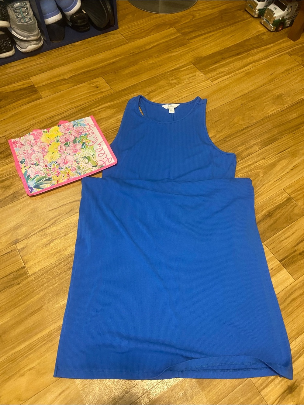 Gorgeous Lilly Pulitzer Sleeveless Royal Blue Maxi Dress; size XL - Picture 2 of 7